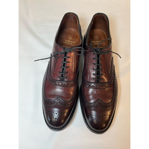 Allen Edmonds McAllister Wingtip Oxford Dress Shoe with Dainite Sole 10.5 D - Picture 5 of 8